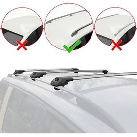 تصویر نظم دهنده صندوق عقب سازگار با KIA GRAND CARNIVAL 2 VQ 2006 2014 ACE 1 ROOF INTERMEDIATE GRAY 3 PIECES Genel Markalar 