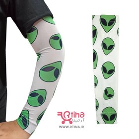 تصویر ساق دست پارچه ای رنگ روشن مدل alien 