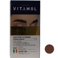 تصویر کیت رنگ ابرو ویتامول شماره K2 حجم 30 میلی لیتر Vitamol eyebrow color kit No. K2 volume 30 ml