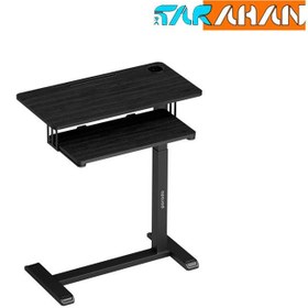 تصویر میز قابل تنظیم ارتفاع پرودو مدل PD-HASDKT Porodo Height Adjustable Side Desk with Keyboard Tray PD-HASDKT