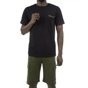 تصویر ست تیشرت و شلوارک مردانه مادر مدل Neon رنگ سبز 