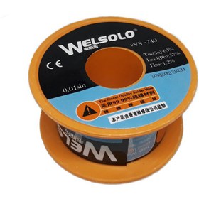 تصویر سیم لحیم قرقره ای Welsolo VVs-740 40g Welsolo VVs-740 Soldered wire 40g