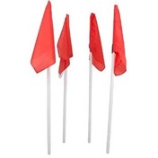 تصویر پک 4 عددي پرچم کرنر با پايه لاستيکي 1.2 متری در 2.5 سانتی‌متری VX 