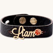 تصویر دستبند طلا بچگانه اسم لیام 