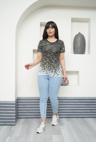 تصویر تیشرت کبریتی آبرنگی 