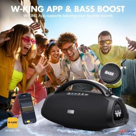 تصویر اسپیکر‌ بلوتوثی قابل حمل دبلیو کینگ مدل W-king D20 W-KING D20 200W Bluetooth wireless speaker