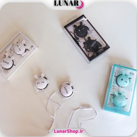 تصویر هندزفری طرح خرگوش Bunny Design Earphones