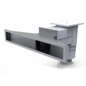 تصویر دهانه استیل اسکیمر مگاپول مدل برایک (Skimmer Stainless Steel Adapter) 