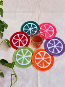 تصویر زیر لیوانی نمدی 