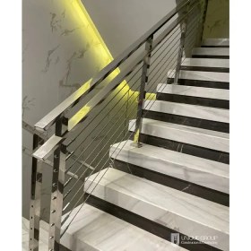 تصویر نرده استیل راه پله و بالکن +قیمت روز و نمونه های نصب شده 