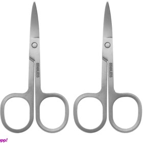 تصویر قیچی ابرو فیشر مدل تیتانیوم کد BET-4012 مجموعه دو عددی 