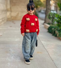 تصویر بافت تدی قرمز کد:458 - 55 