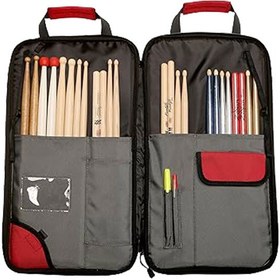 تصویر کیف درام استیک ویک فرث مدل Vicfirth Stick Bag Grey with Red Trim SBAG4 