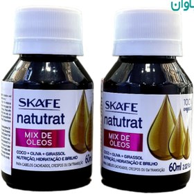 تصویر روغن مو میکس شده اسکیف ( نارگیل + آفتابگردان + زیتون ) 60 میل 