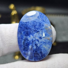 تصویر نگین درشت سنگ طبیعی سودالیت معدنی کد 34683 