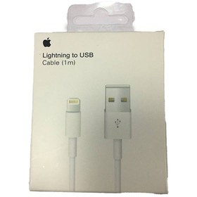 تصویر کابل شارژ لایتنینگ اورجینال آیفون USB to Lightning مدل MD818ZM/A Apple iPhone 7 Cable Original Lighting MD818ZM/A