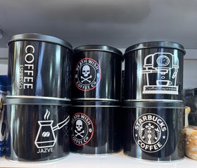 تصویر قوطی قهوه فلزی 