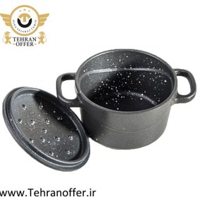 تصویر قابلمه چدن کودک نالینو مدل Feleti سایز 10 cast iron pot kids model-size 10