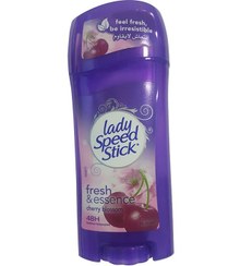 تصویر استیک دئودورانت گیلاس شکوفه تازه و خالص 65 گرم برند lady speed stick Fresh And Essence Cherry Blossom Deodorant Stick 65gm