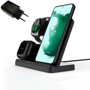 تصویر شارژر وایرلس ۳ در ۱ سامسونگ 