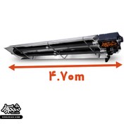 تصویر گرماتاب لوله ای XRU4 شعله كار | هيتر تابشي لوله ای صنعتی 4.70 متري با گارانتی 2 ساله 