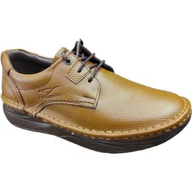 تصویر کفش چرم طبیعی مردانه و طبی مدل اکتیو بندی دیتون کد 17939 dayton men's leather shoes, Active model