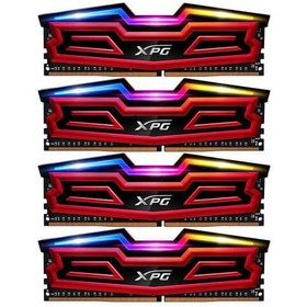 تصویر رم کامپیوتر DDR4 چهار کاناله 3000 مگاهرتز CL16 ای دیتا مدل XPG SPECTRIX D40 ظرفیت (4×16)64 گیگابایت 
