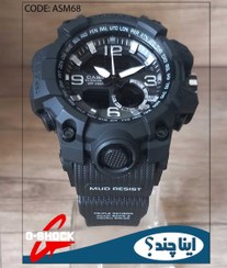 تصویر ساعت مچی مردانه جیشاک دو زمانه ساعت GSHOCK کد ASM68 