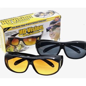 تصویر عینک دید در شب و دودی مدل HD Vision UV Protection کد N483 