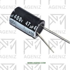 تصویر خازن الکترولیتی ۴۷ میکروفاراد ۴۰۰ ولت 