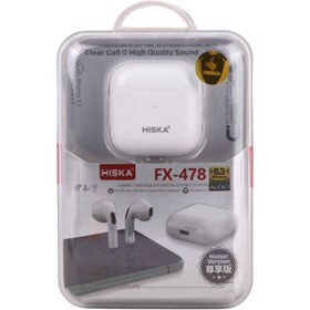 تصویر هندزفری بی سیم هیسکا مدل Airpod FX-478 Hiska Stereo Airpod FX-478 with Charging case