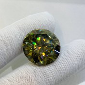 تصویر نگین موزانایت سایز ۲۵ میلی‌متر 