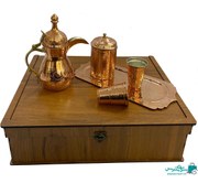 تصویر ست هدیه قهوه خوری دله مسی 