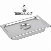 تصویر لگن بن ماری استیل ۱/۳ عمق ۶.۵ سانتی‌متر مکث سیلور (Max Silver) ظرف استیل ضدزنگ استاندارد GN 1/3-65 مخصوص تاپینگ سرد و گرم