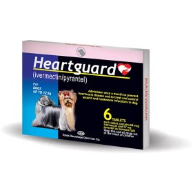 تصویر آیورمکتین 68میکروگرم + پیرانتل 57میلی گرم Heartguard دامی ایران 