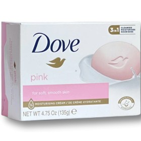 تصویر صابون داو صورتی عصاره گل رز و شیر مدل pink بسته 4 عددی DOVE PINK BEAUTY BAR SOAP MOISTURISING MILK 4 x 100g