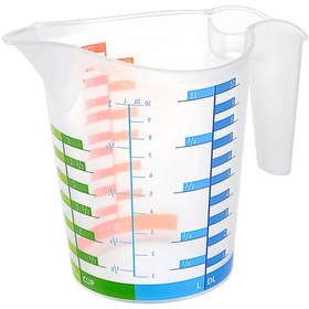 تصویر پیمانه اندازه گیری مدل Measuring Cup برند تیتیز پلاستیک ترکیه در 2 سایز مختلف _ شناسه کالا سایز بزرگ و کوچک به ترتیب : AP_9060 و AP_9059 - 1000ml Measuring Cup