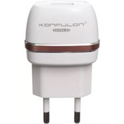 تصویر شارژر دیواری کانفلون مدل C25 با شدت جریان 1A Konfulon C25 Wall Charger 1A