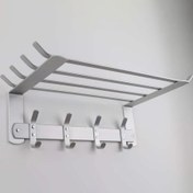 تصویر آویز حوله حمام آلومینیوم ضد زنگ 