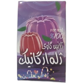 تصویر ژله گاوی ارگانیک زعفرانی 