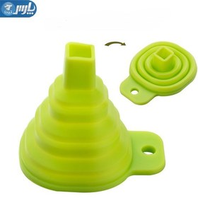 تصویر قیف تاشو سیلیکونی آشپزخانه 