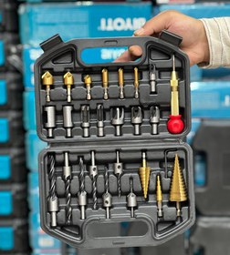 تصویر جعبه مته ۲۵ پارچه خزینه و گشادکن 