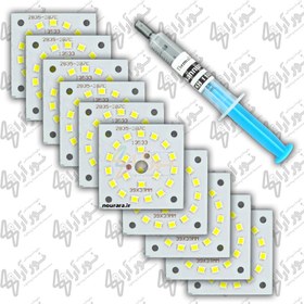 تصویر چیپ ال ای دی 20 وات درایور خور سفید مهتابی پک 10 عددی 