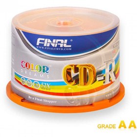 تصویر سی دی خام فینال باکس دار (FINAL) - 50 / 600 / نقره ای ا FINAL CD-R FINAL CD-R