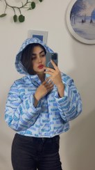 تصویر هم کاپشن هم پافر - سفیدLV 