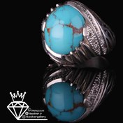 تصویر انگشترمردانه فیروزه نیشابوری دستسازکد450 