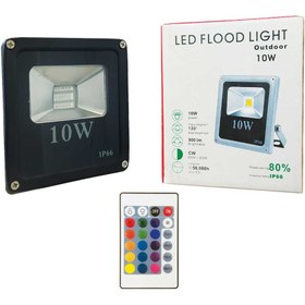 تصویر پروژکتور ال ای دی ریموت کنترل نمانور 10وات COB سری RGB Namanoor 30W RGB COB lens Flood Light