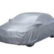 تصویر چادر ماشین ضداب طوسی مختص تمامی فصول سال سایزLCبرای ماشینهای شاسی بلند هایما جک لیفان ام وی ام چانگان و... 