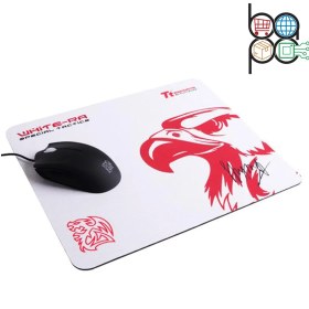 تصویر موس پد گیمینگ THERMALTAKE White-Ra 