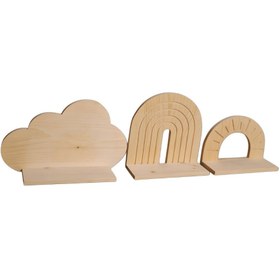 تصویر شلف دیواری 3 تیکه 